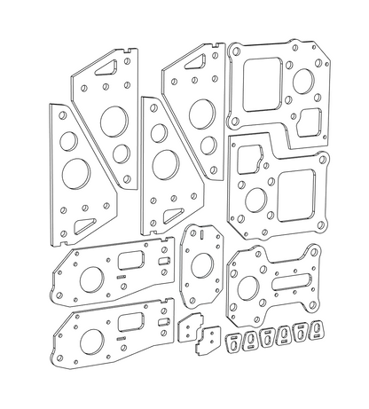 Stahlteilesatz für CNC-Mechanik