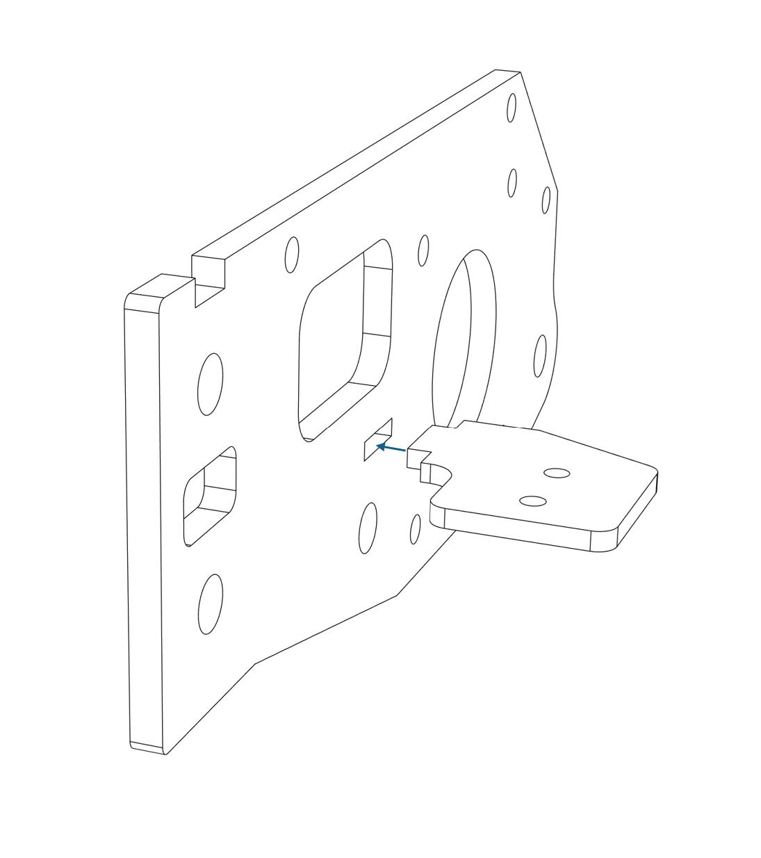 Stahlteilesatz für CNC-Mechanik